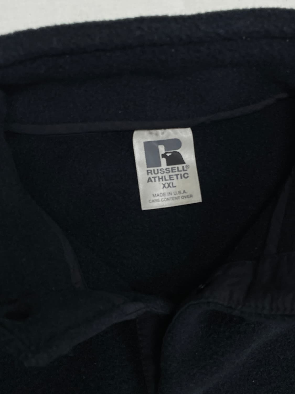 [XXL]90s Russell러셀 made USA 후리스 풀오버 신칠라 상품이미지4