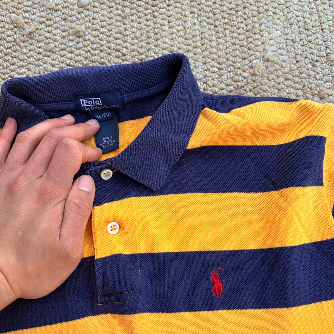 폴로 랄프로렌 스프라이트 꿀벌 PK카라 롱슬리브 상품이미지3