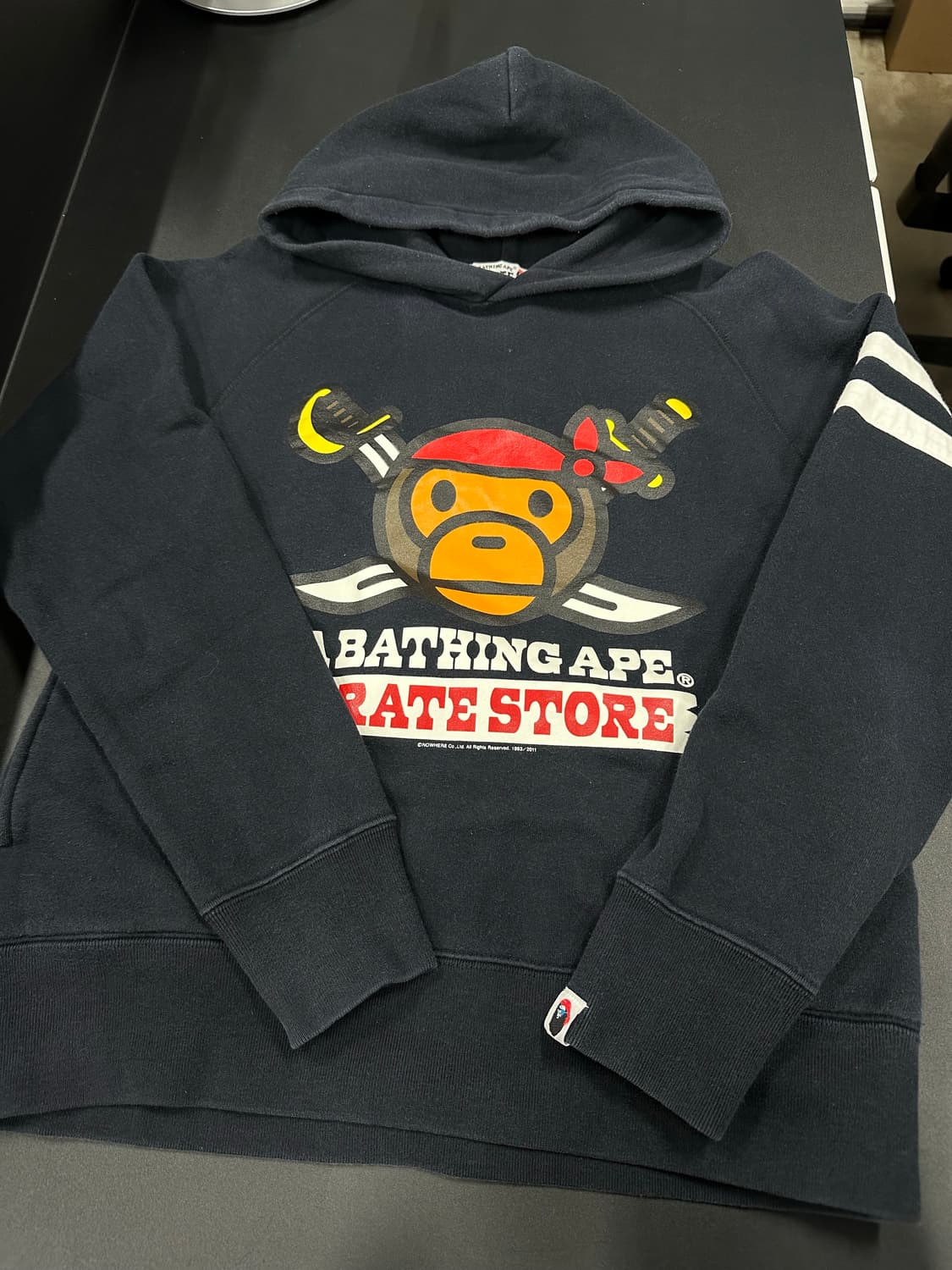 베이프 베이비 마일로 로고 후드티 상품이미지3