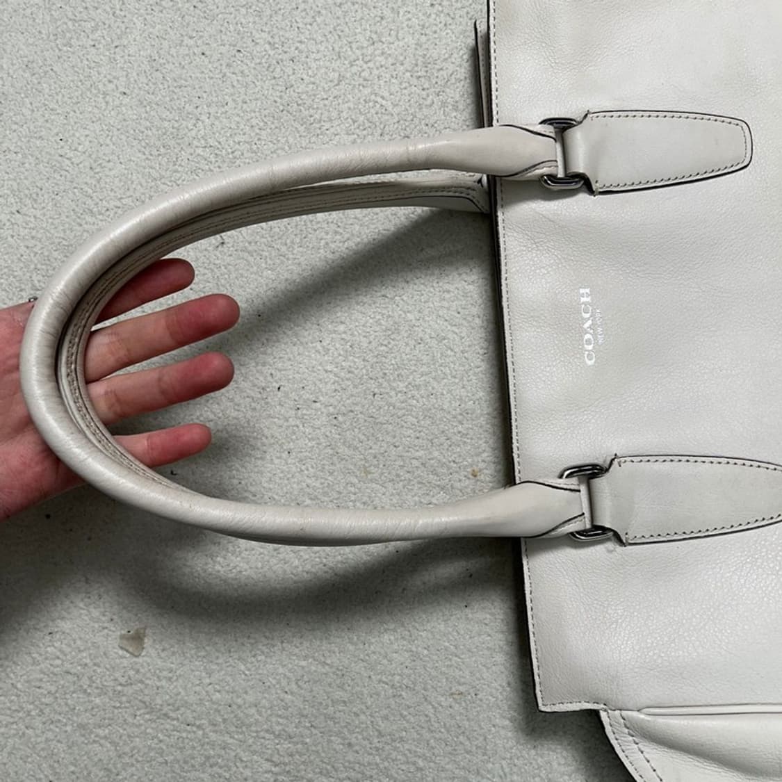 코치 아이보리 토트백 상품이미지5