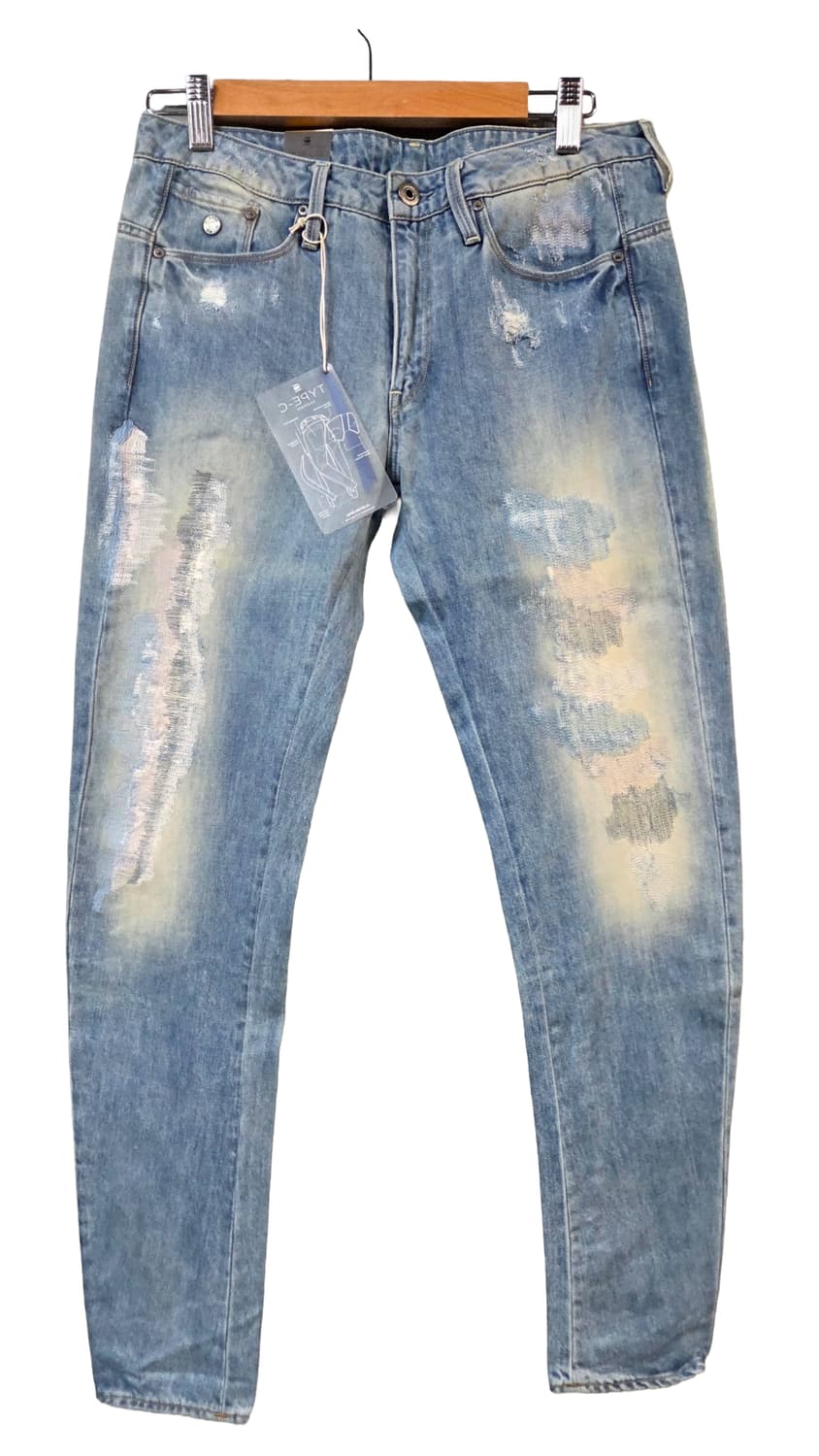 G-Star Type-C 워싱 데님 청바지(W26/L32) 상품이미지1