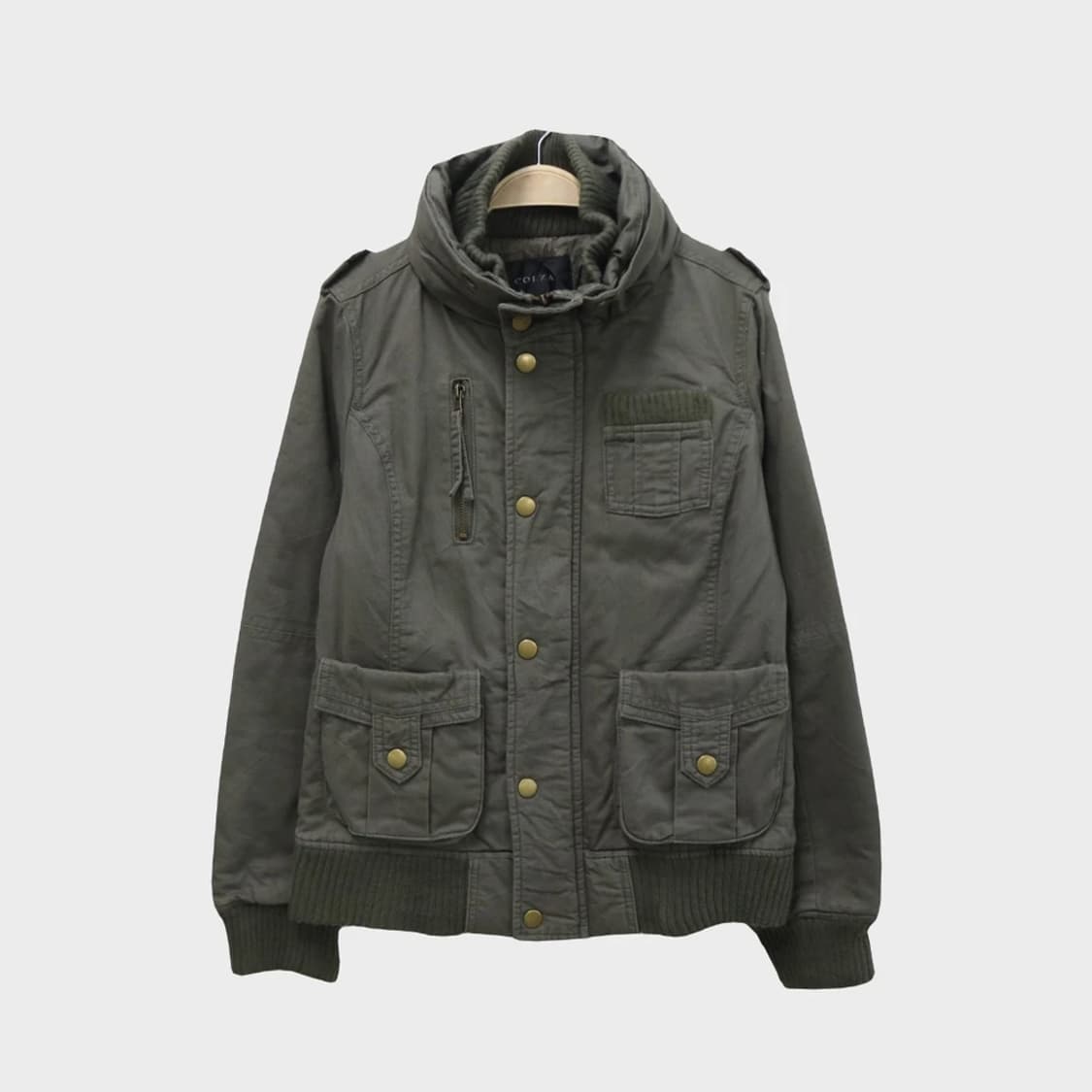 코르자  하이넥 카키 야상 자켓 61056 상품이미지1