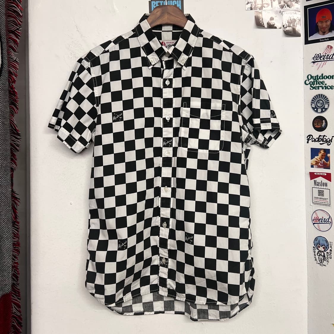 히스테릭글래머 체커보드 반팔 셔츠 상품이미지1