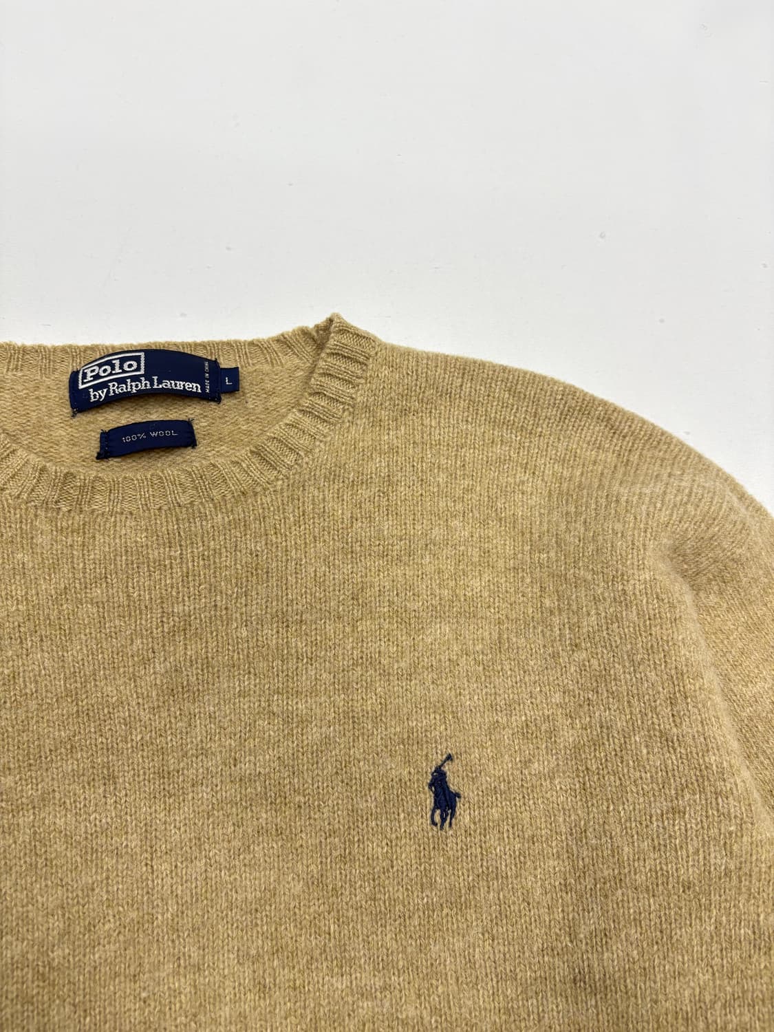 00s 폴로 랄프로렌 아이보리 울니트 상품이미지5