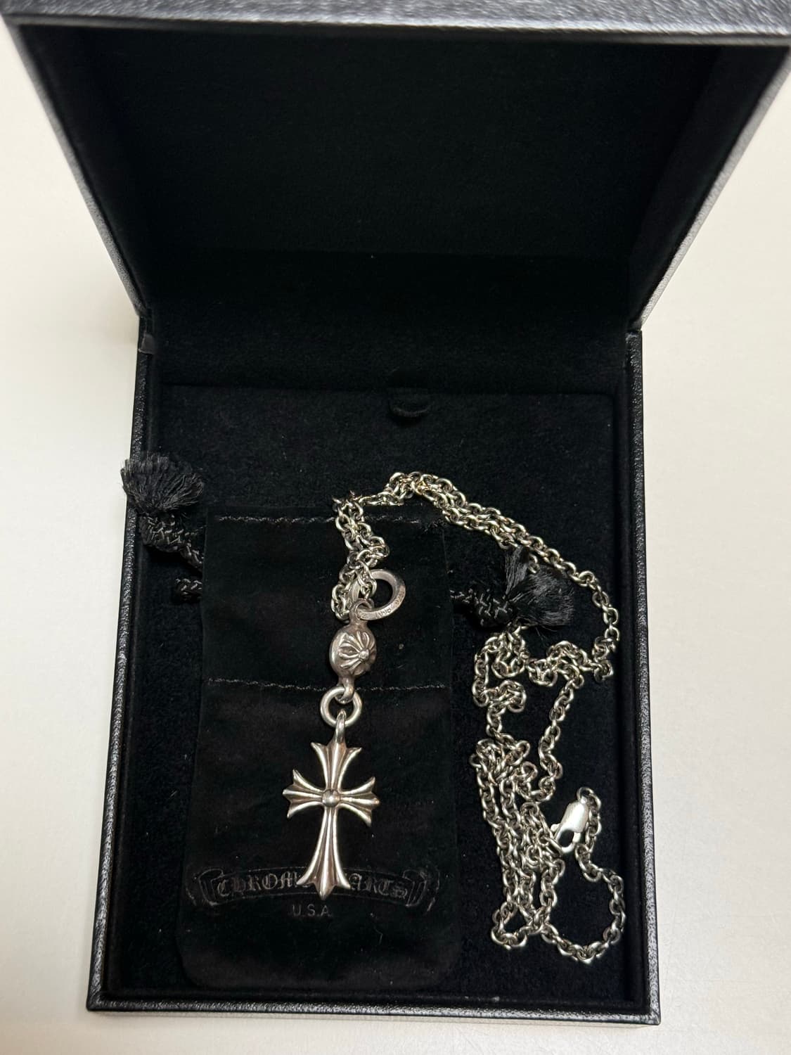 크롬하츠 원볼 타이니크로스 펜던트 목걸이 상품이미지1