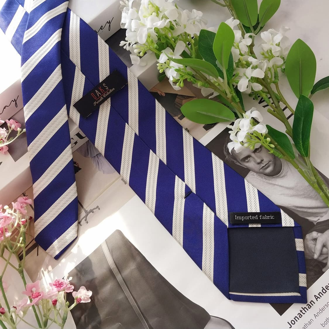 닥스 실크 스트라이프 넥타이 8.3cm A+등급 K2084
 상품이미지4