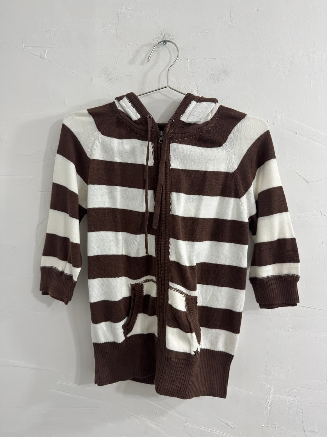 garage brown stripe hood zipup 상품이미지1