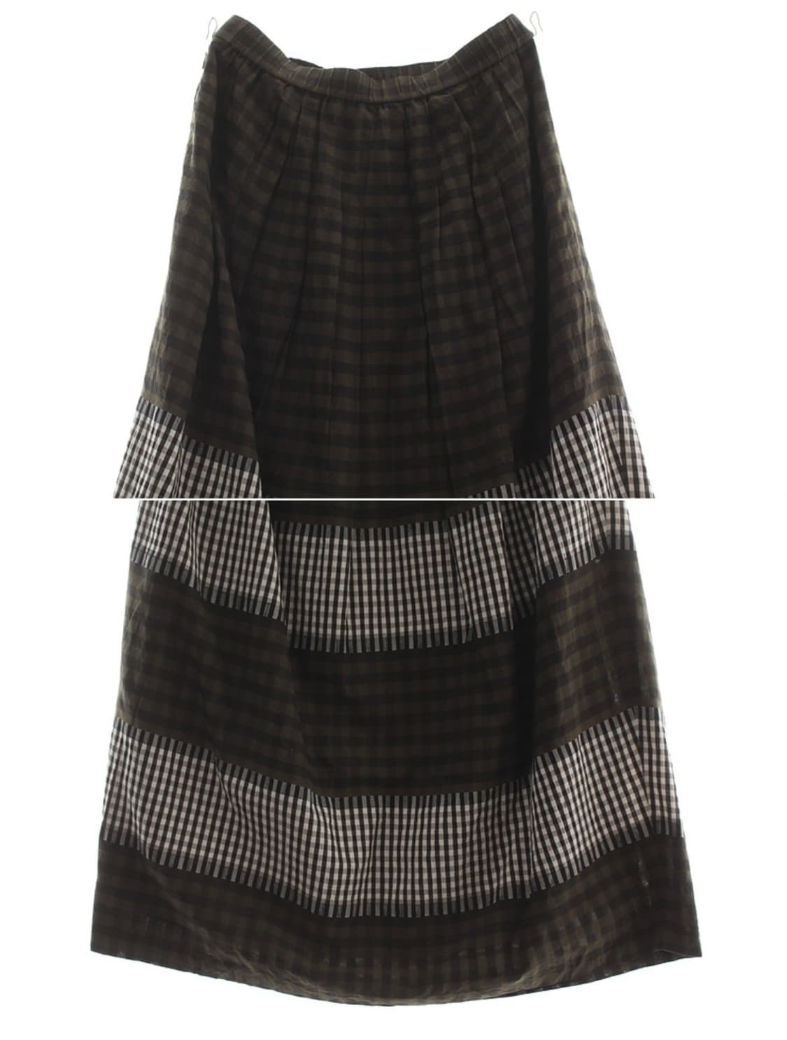 체크 롱스커트 상품이미지2