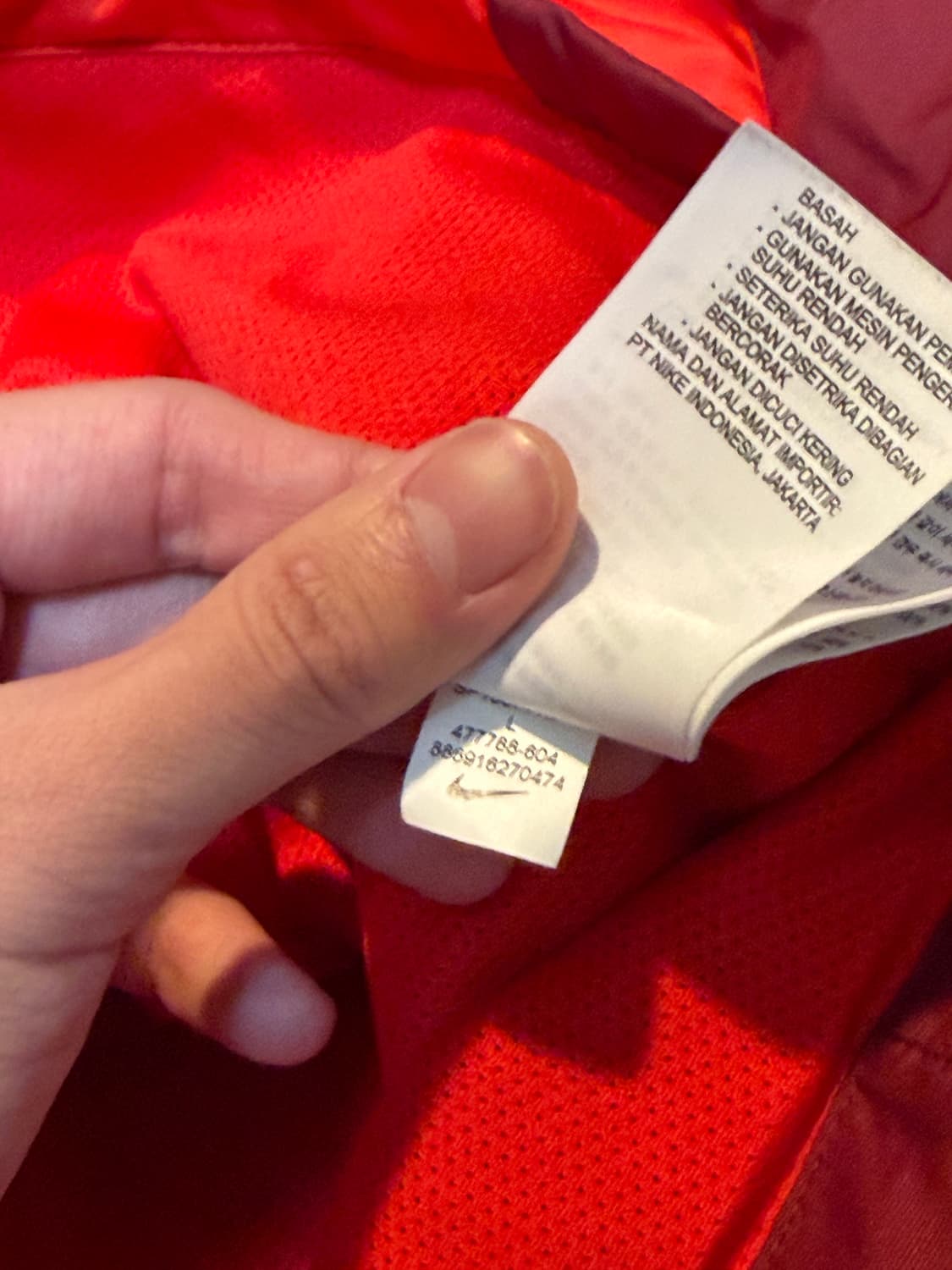 나이키 12-13 맨유 DHL 바람막이 레드 상품이미지6