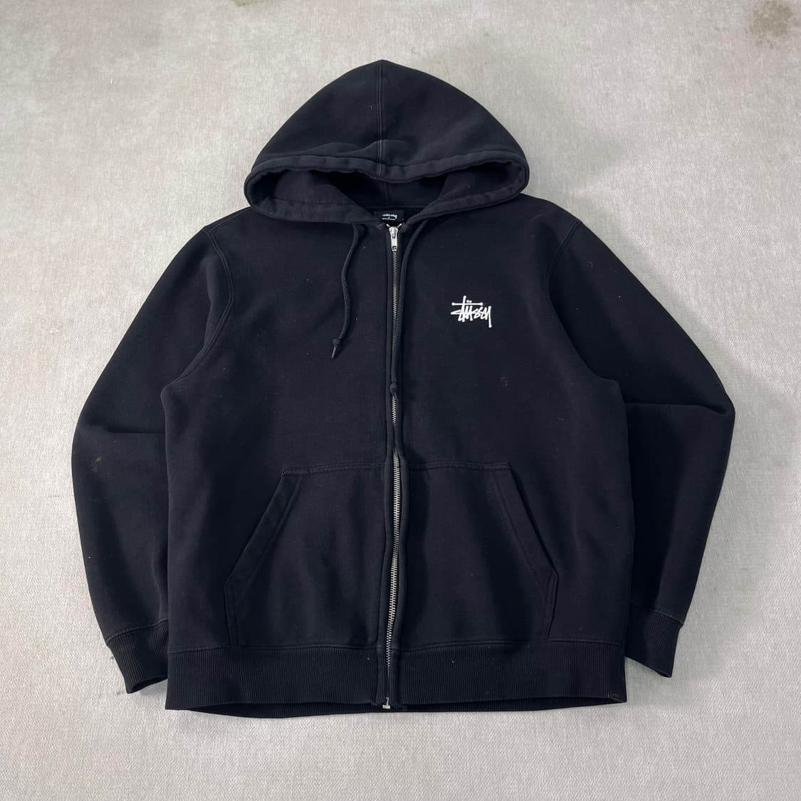 95 스투시 베이직 로고 후드집업 상품이미지2