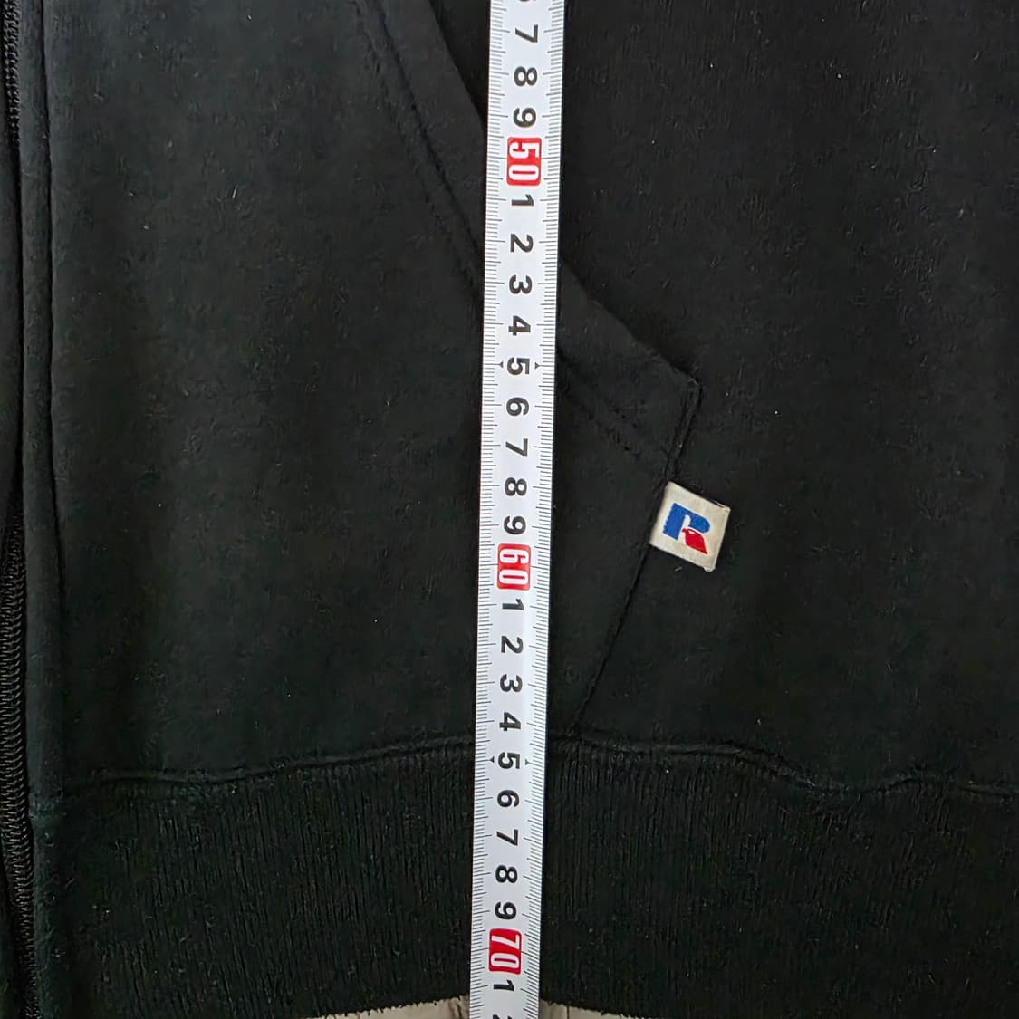 [L] 90s 빈티지 러셀 애슬레틱 후드집업 블랙 ver. 파인페이드 상품이미지8