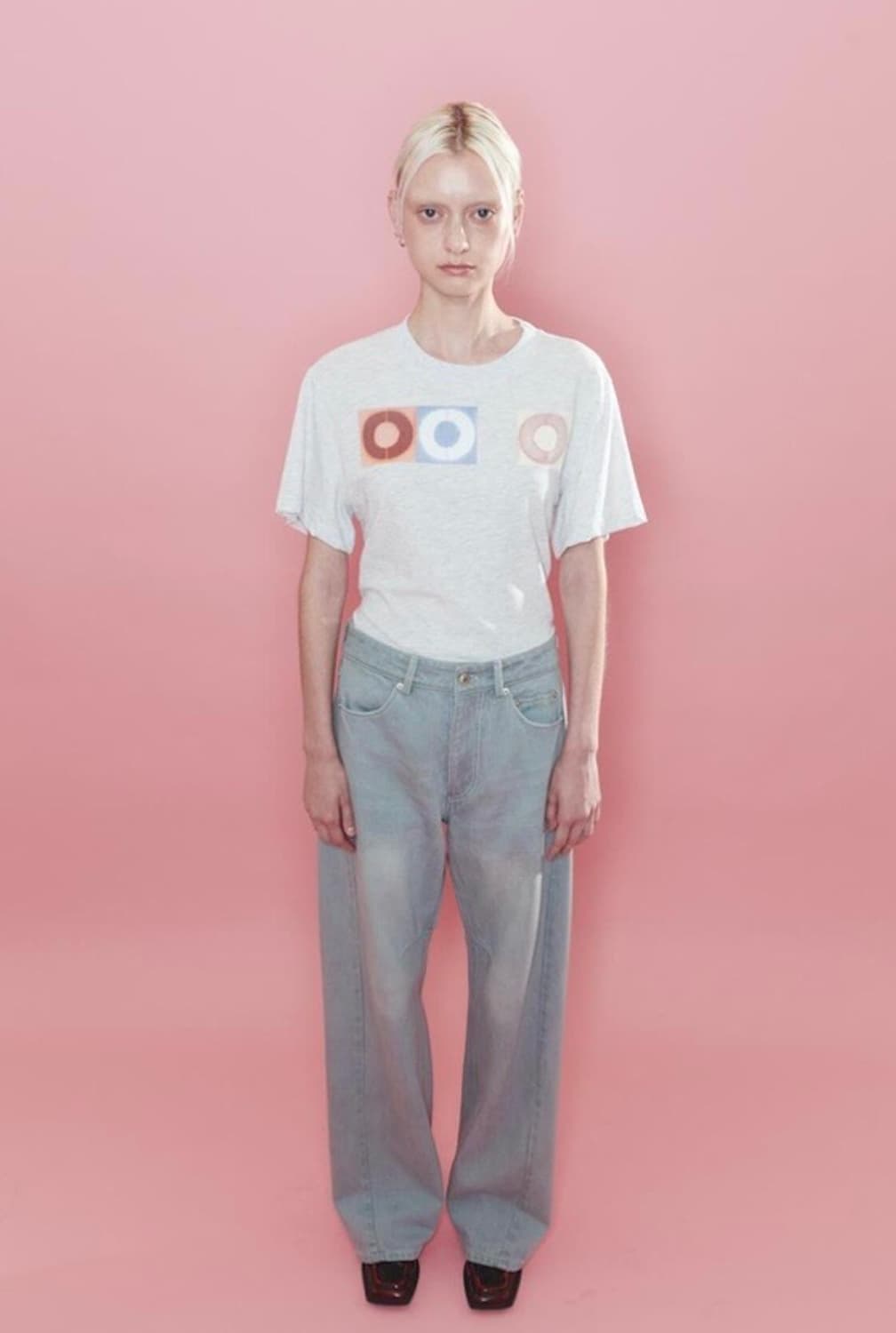 오들리워크샵 데님 바지 Wide Jeans, Debris 상품이미지1