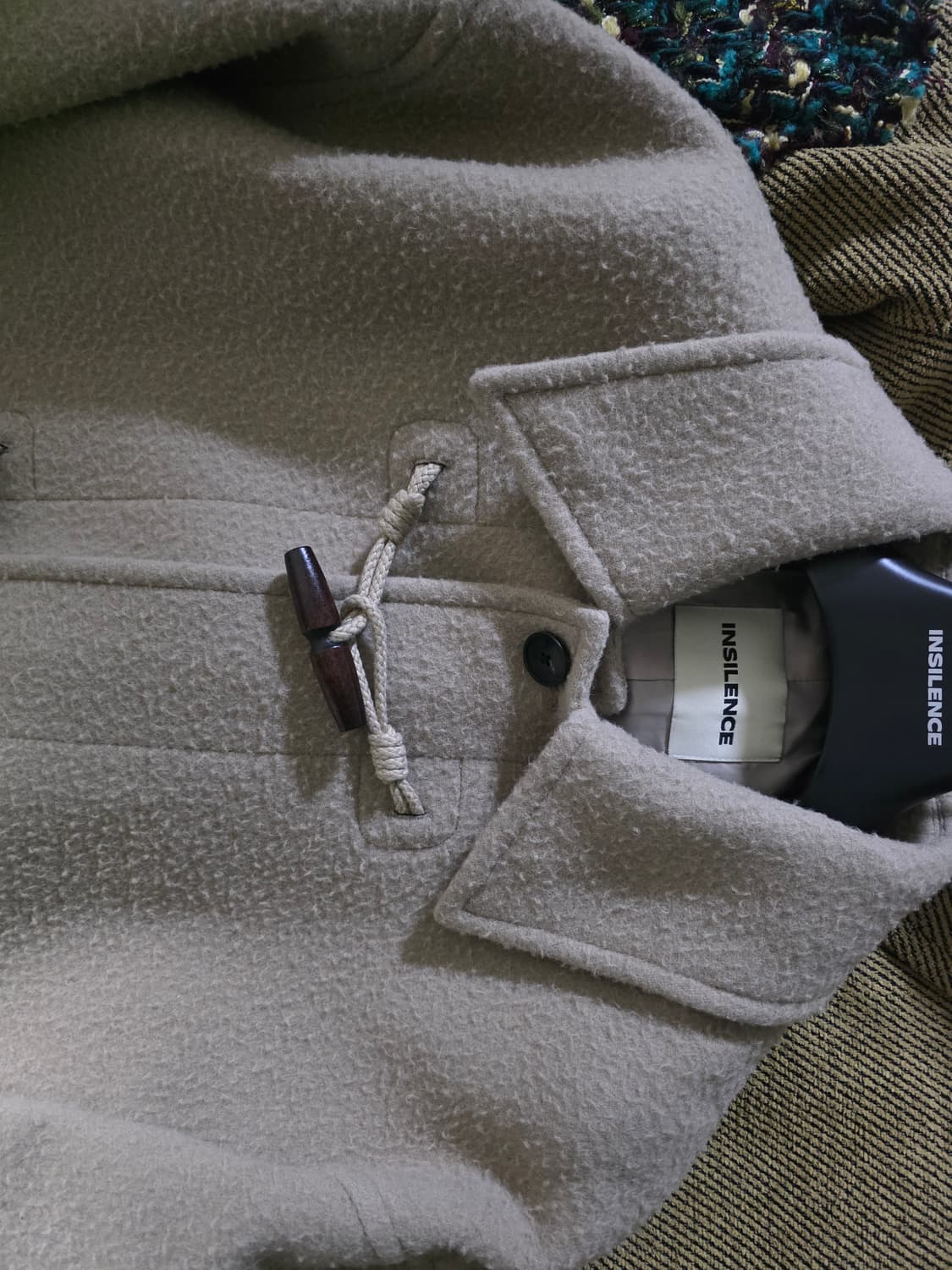 인사일런스 인테스프라 텍스처드 울 더플 코트 L 상품이미지4