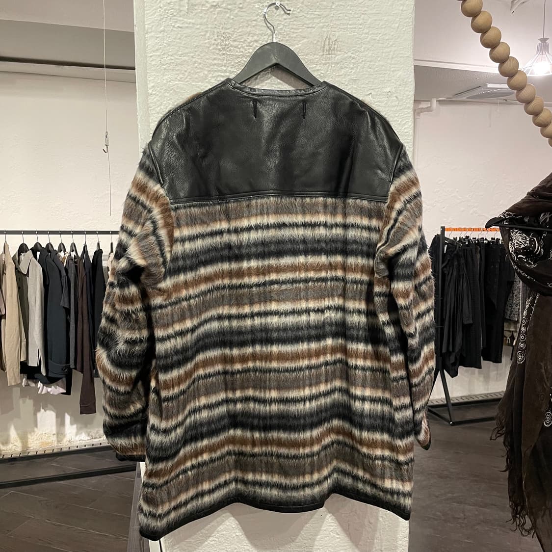 준야와타나베 맨 22aw 모헤어 레더 라이너 자켓 상품이미지3