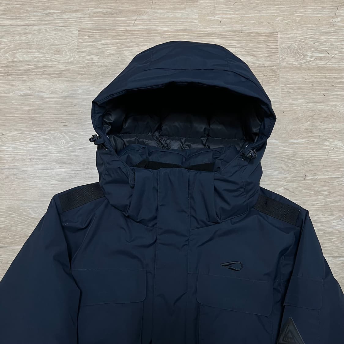 프로스펙스 덕다운 로고 후드 패딩 점퍼 [네이비] M/95 상품이미지2