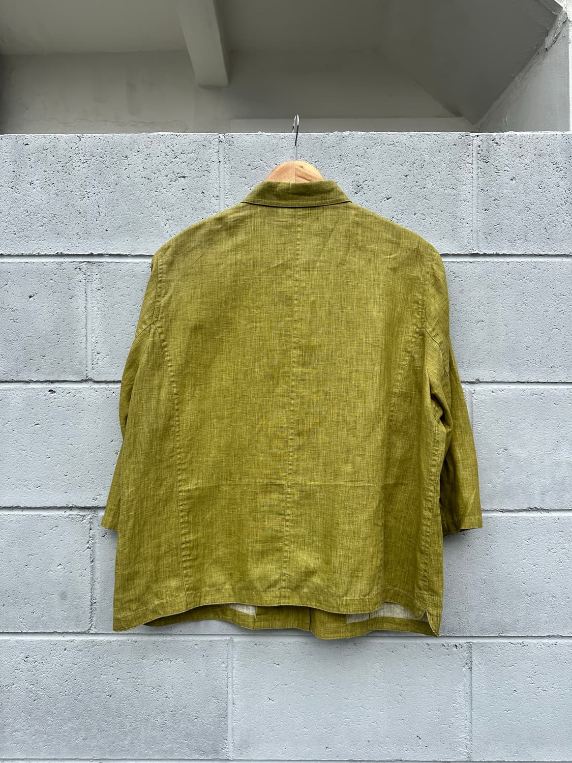 올리브 린넨 셔츠 자켓 상품이미지4