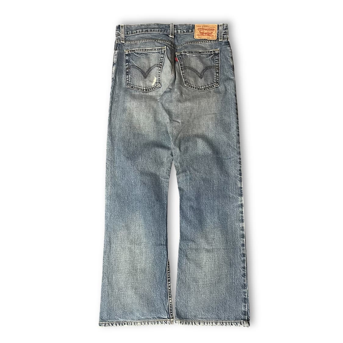 (32) 리바이스 527 32X32 워싱 데님 팬츠 로우부츠컷 상품이미지2