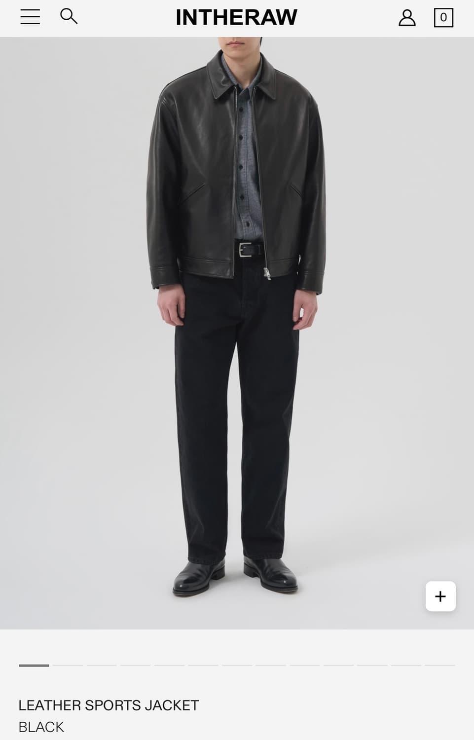 인더로우 레더 스포츠자켓 블랙 1사이즈 새상품 상품이미지2