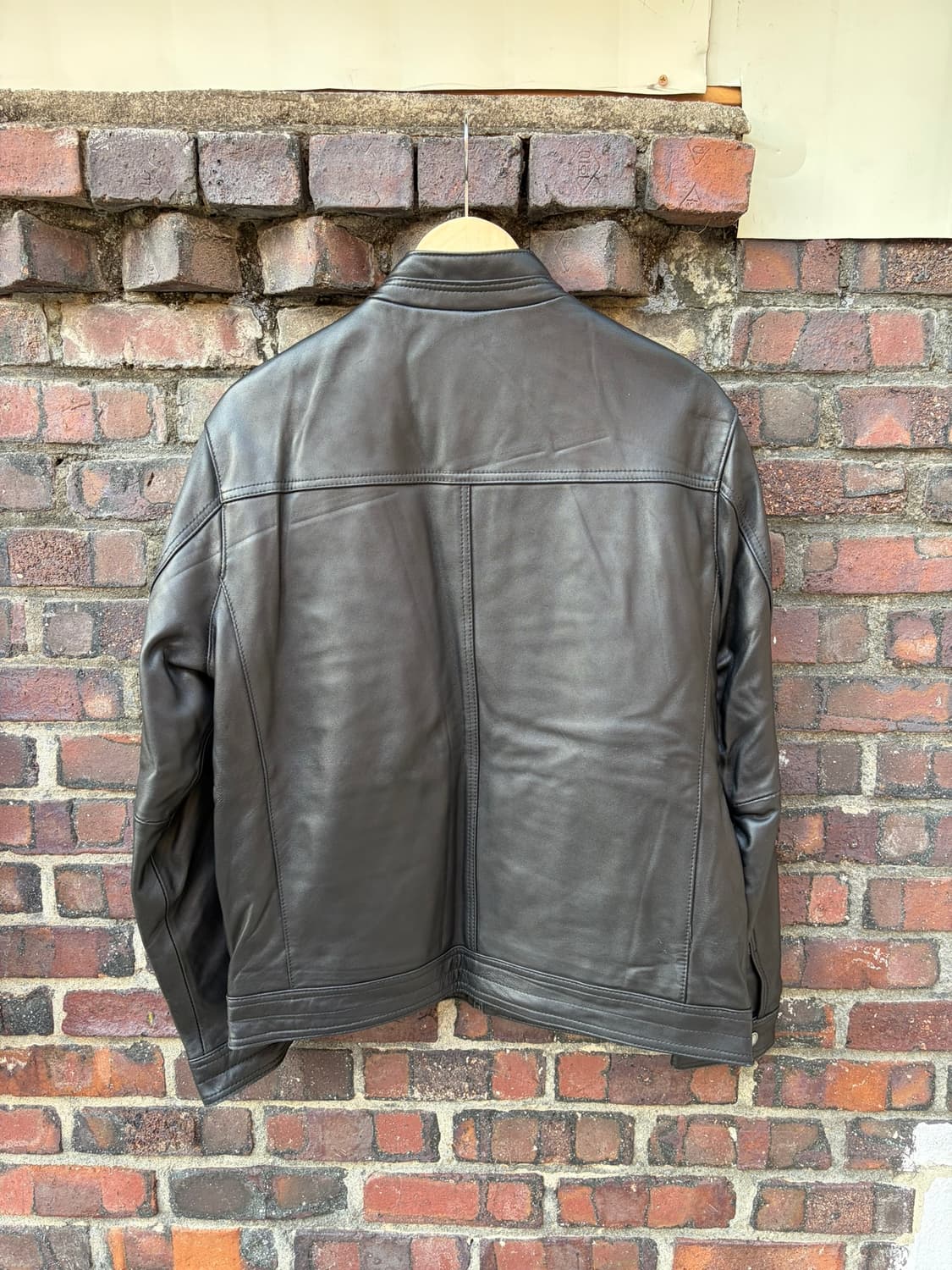 Boston Harbor 싱글 레더 자켓 상품이미지3