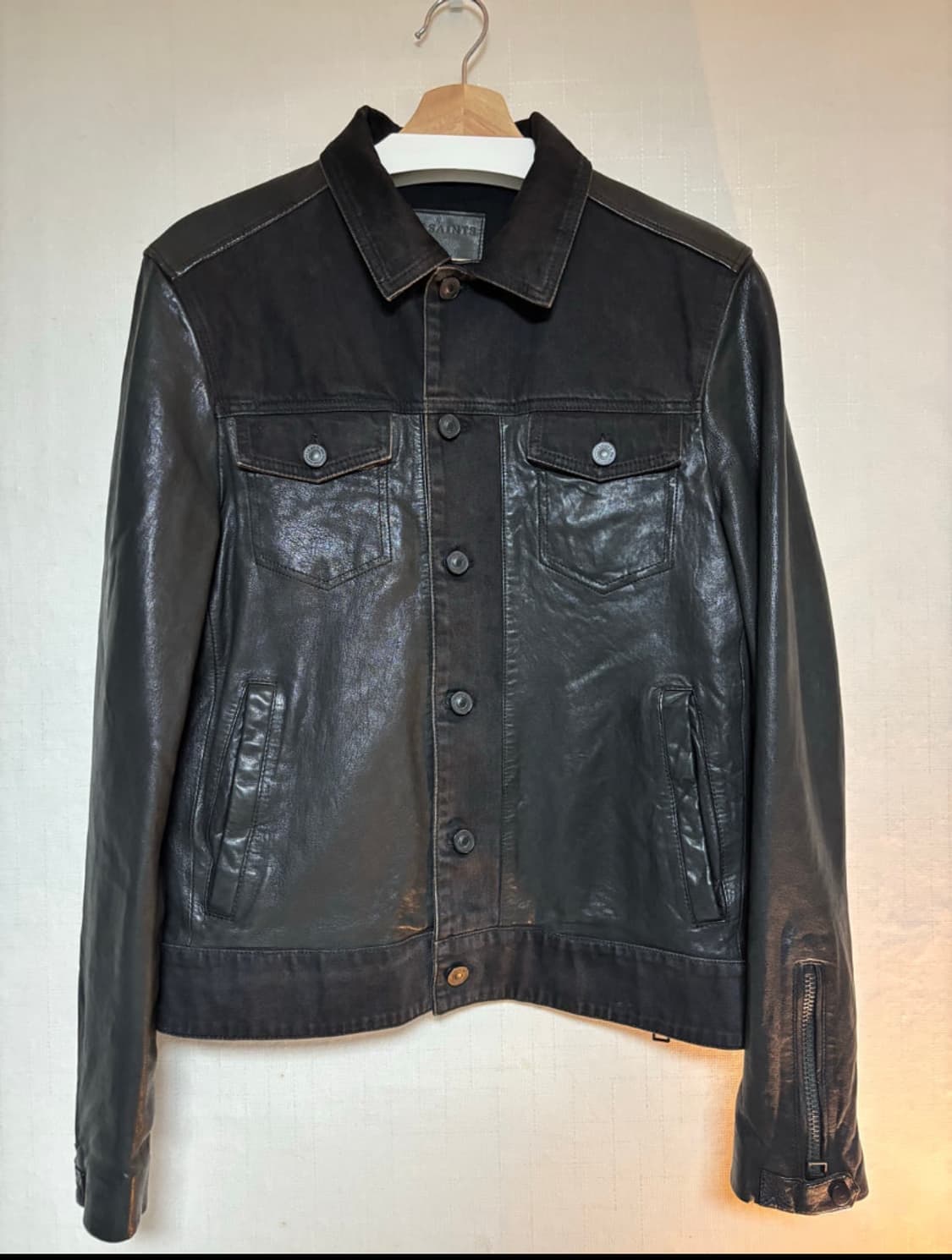 올세인츠 가죽데님자켓 상품이미지1