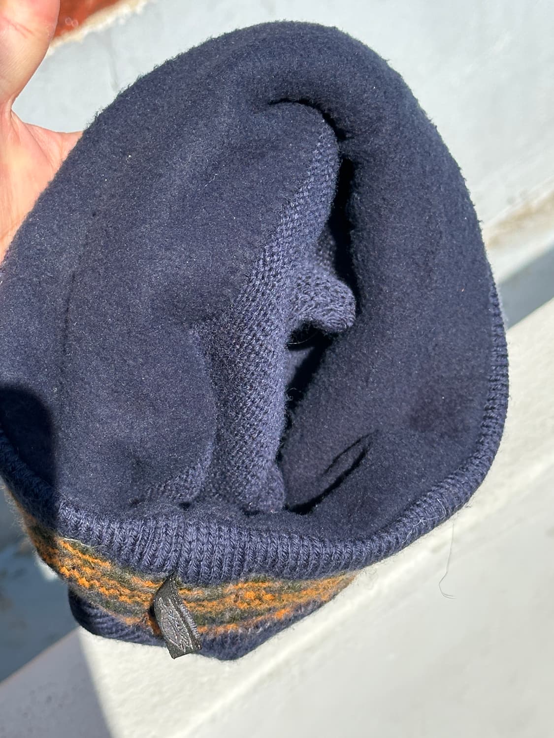 [F] 90s Turtle fur 터틀 퍼 울 비니 모자 USA made 상품이미지5