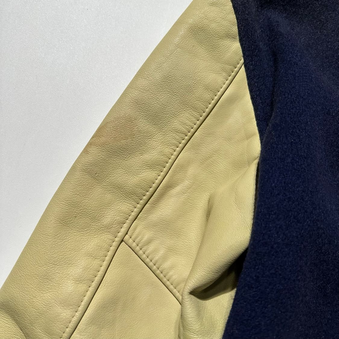 골든베어 80‘s 울 레더 바시티 자켓 상품이미지5