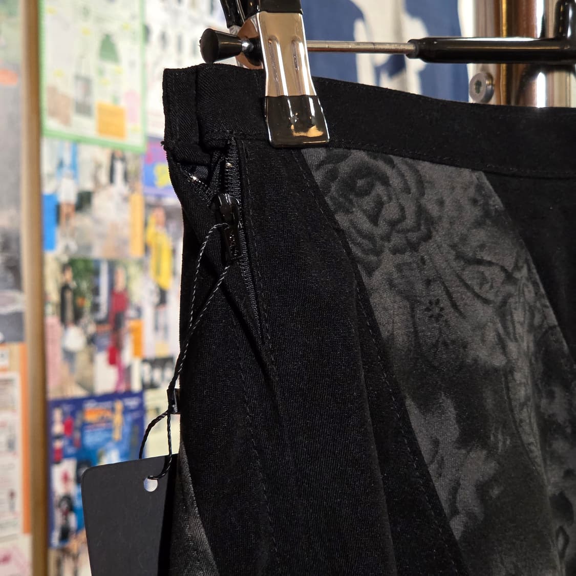 JPN 오리엔탈 플라워 패턴 머메이드 스커트 상품이미지5