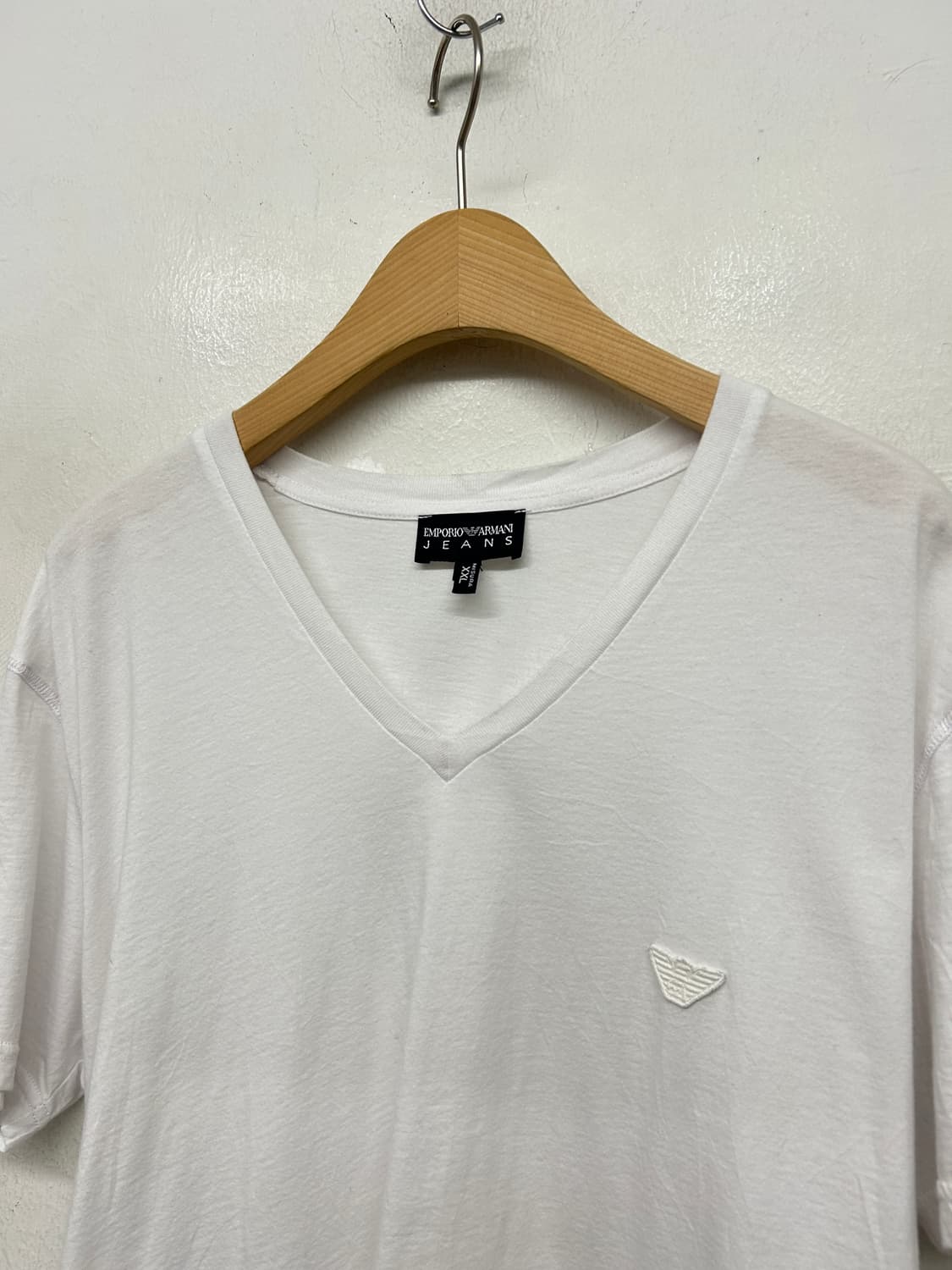 Y2K스타일 엠포리오 아르마니 V넥 반팔 티셔츠 상품이미지2