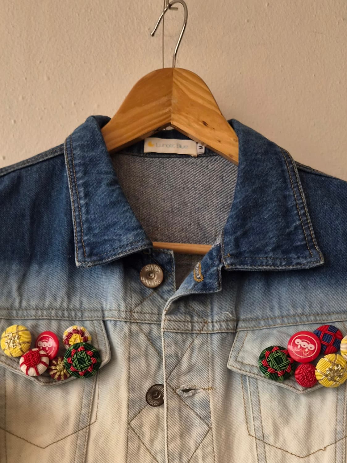 일본수입 Lunatic blue여성 데님조끼 FREE 상품이미지1