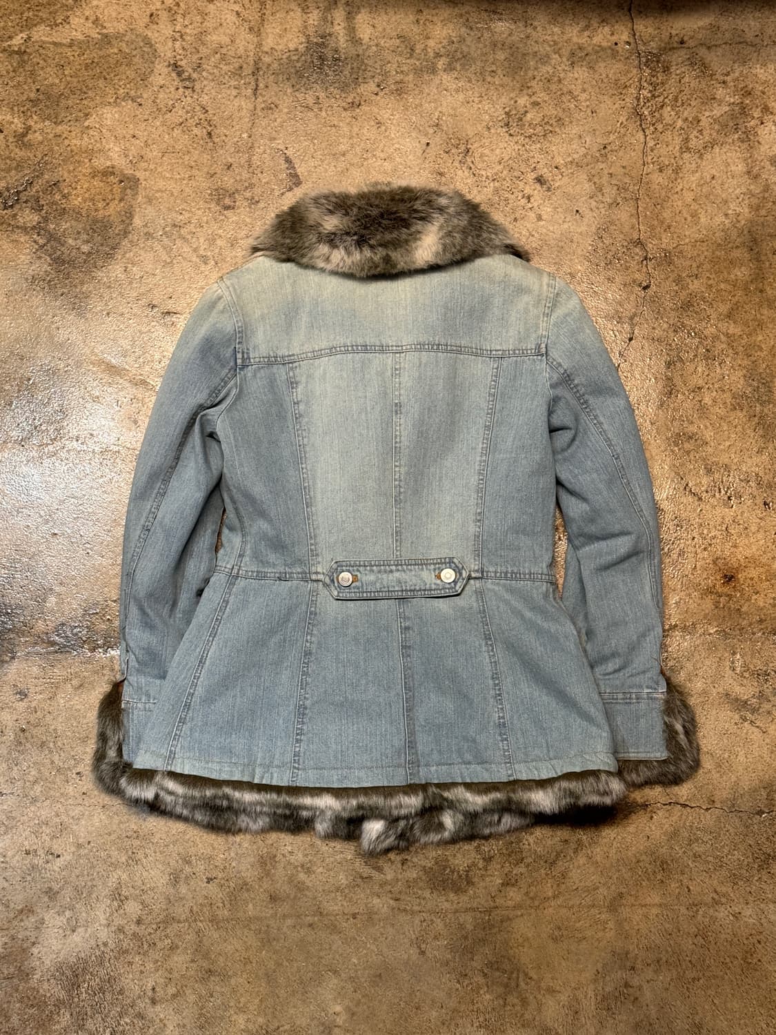 44-55 ) JPN Fur Denim Jacket 상품이미지8