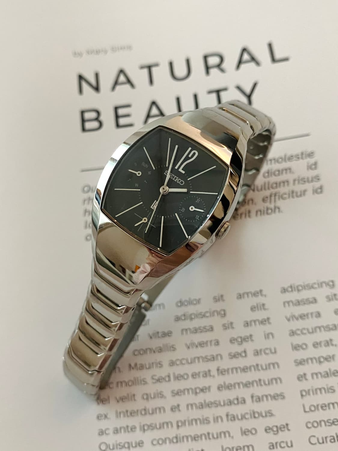 Seiko 세이코 lk 루키아 블랙 쉘 실버 상품이미지1