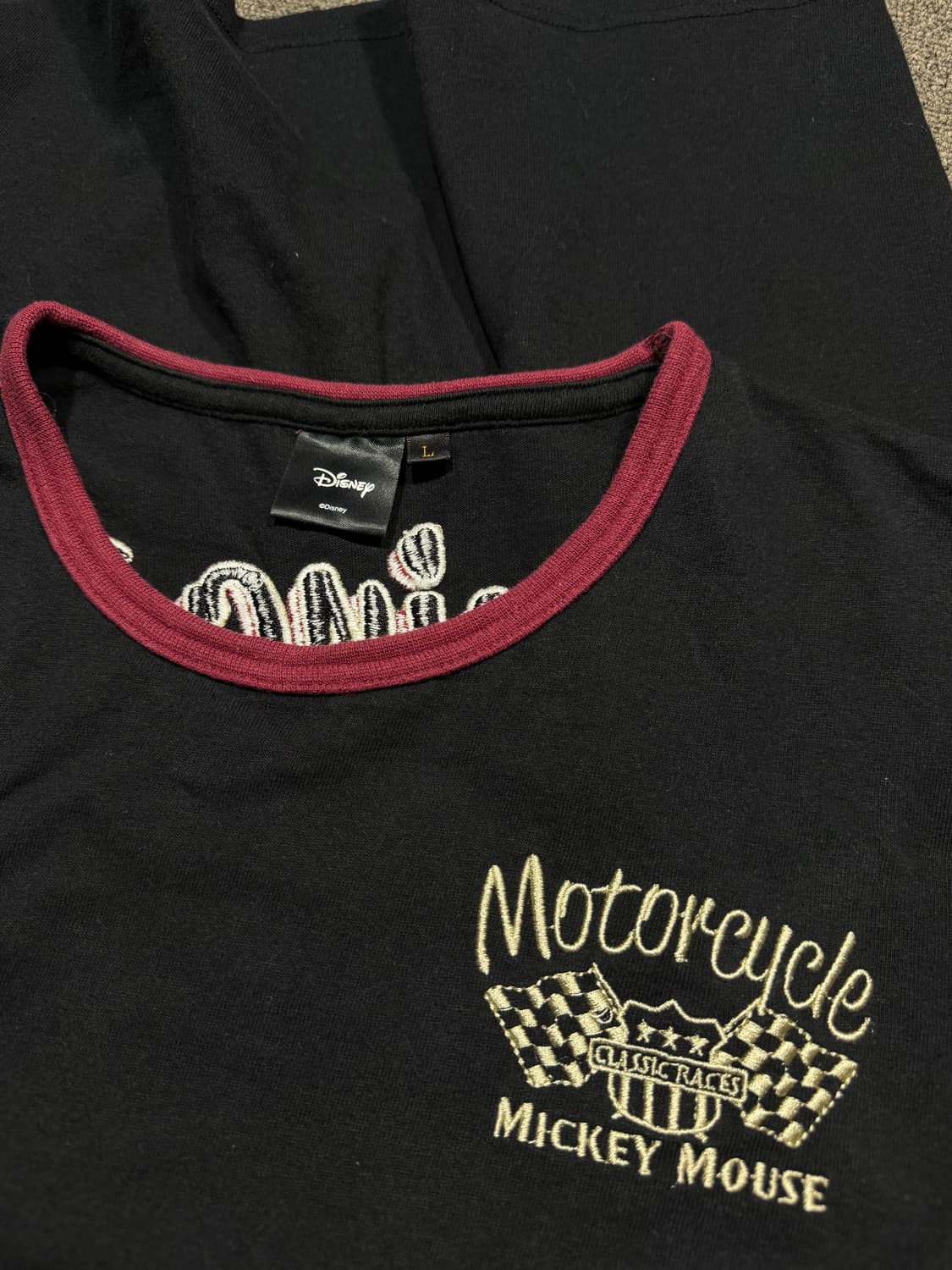 Disney 디즈니 미키마우스 모터사이클 롱슬리브 상품이미지4
