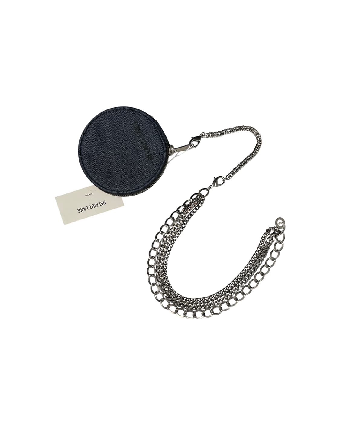 헬무트 랭 쓰리 체인 네크리스 with 데님 파우치 상품이미지5