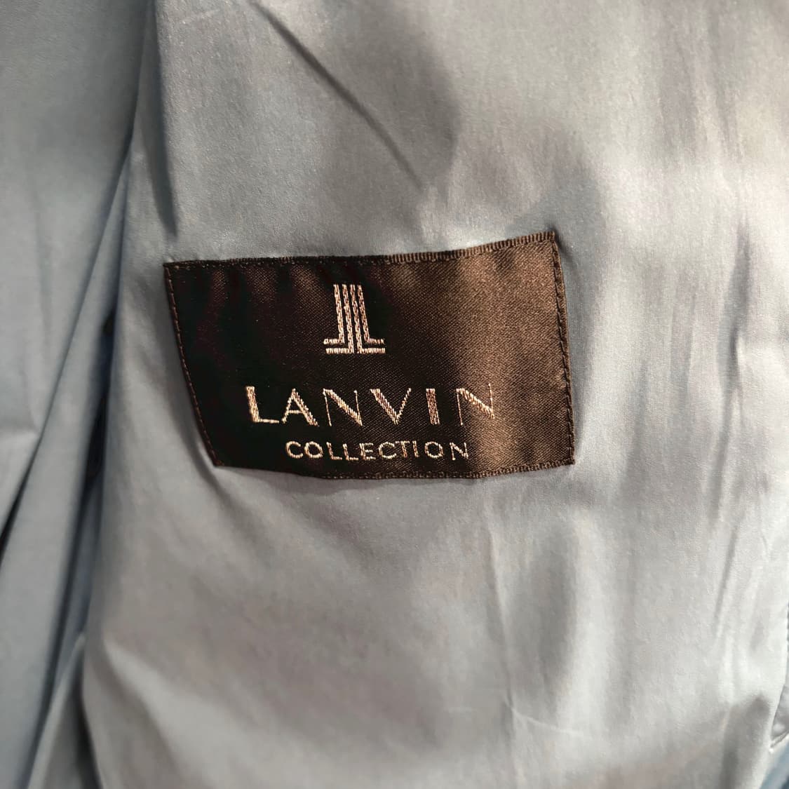 랑방 콜렉션 하이넥 라이트 집업 점퍼 드로우 스트링 디테일 블루 상품이미지6