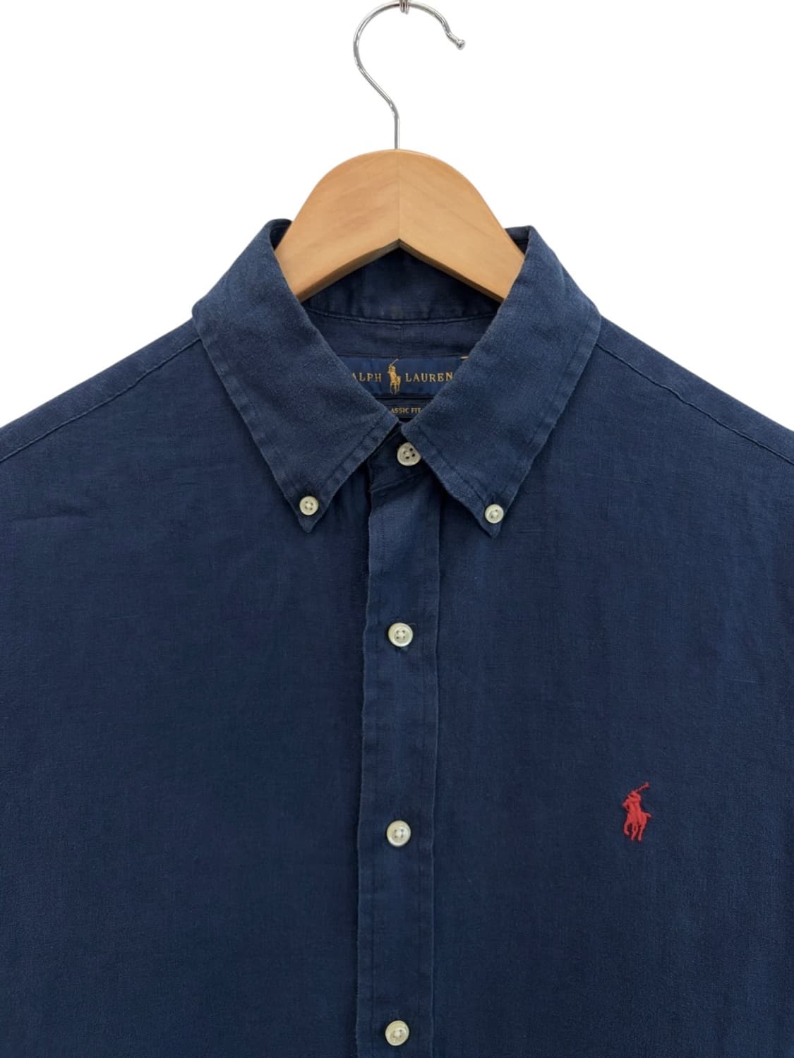 폴로 QR신형 린넨 셔츠 네이비 (M/국내100~105) 상품이미지2