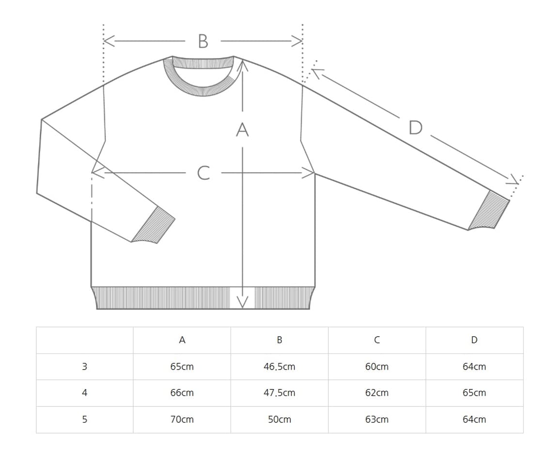 오라리 엘라스틱 하이게이지 스웻 3사이즈 새상품 상품이미지8