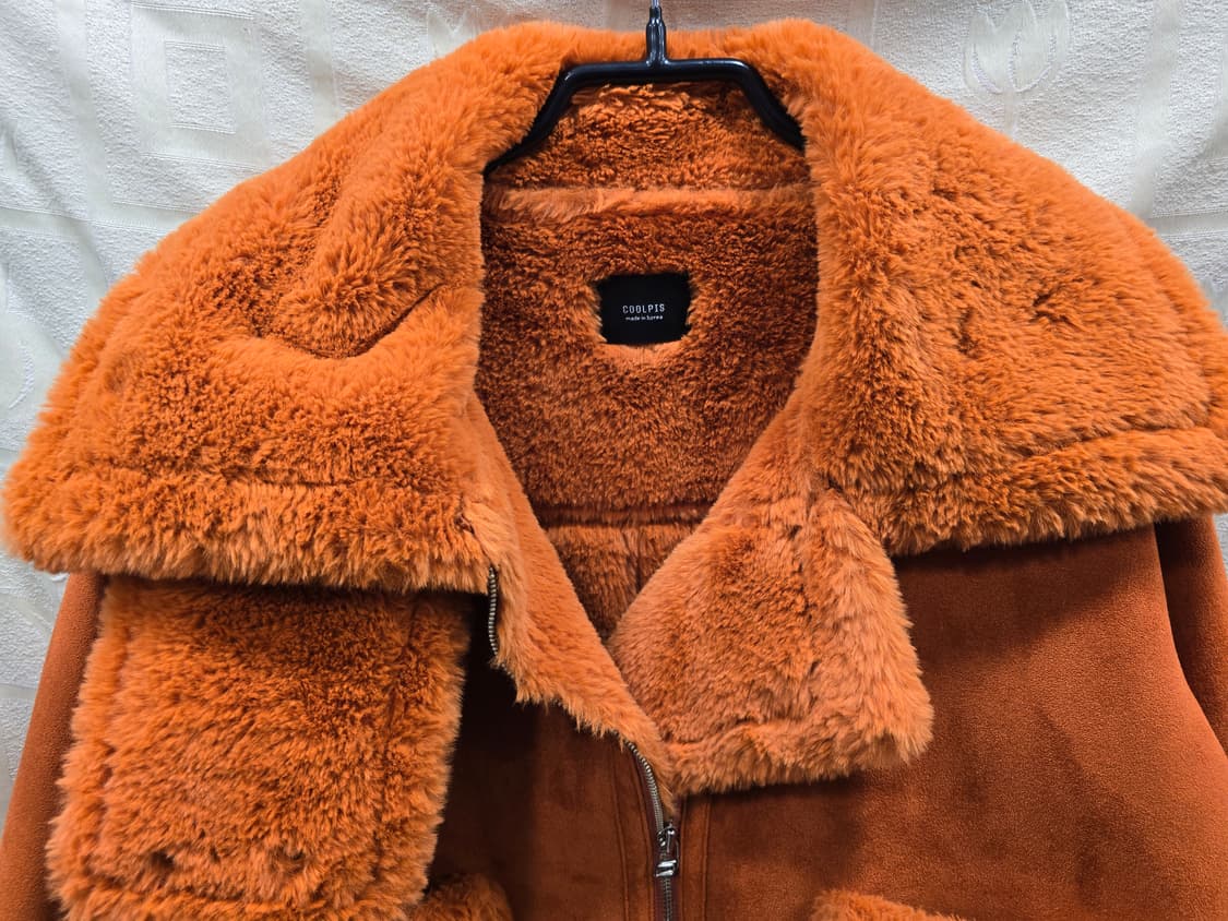 COOLPIS 오렌지 무스탕 자켓 프리사이즈 상품이미지2
