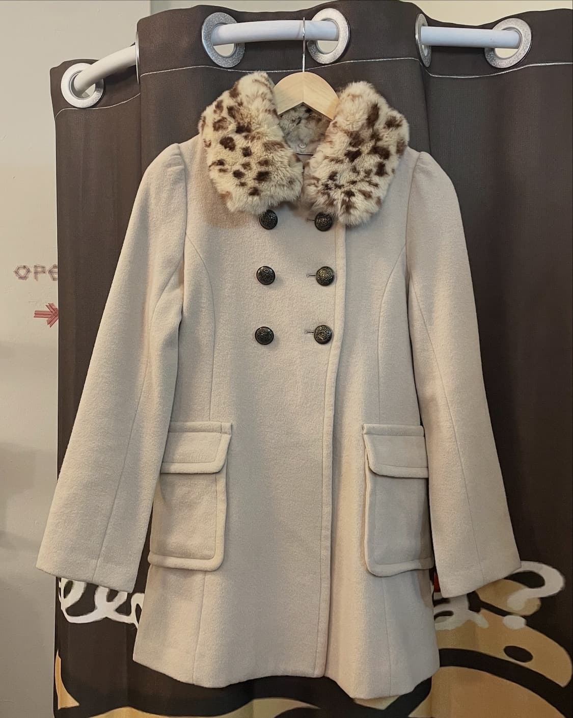 레빗퍼(탈부착) 울 코트 [무배]  상품이미지4