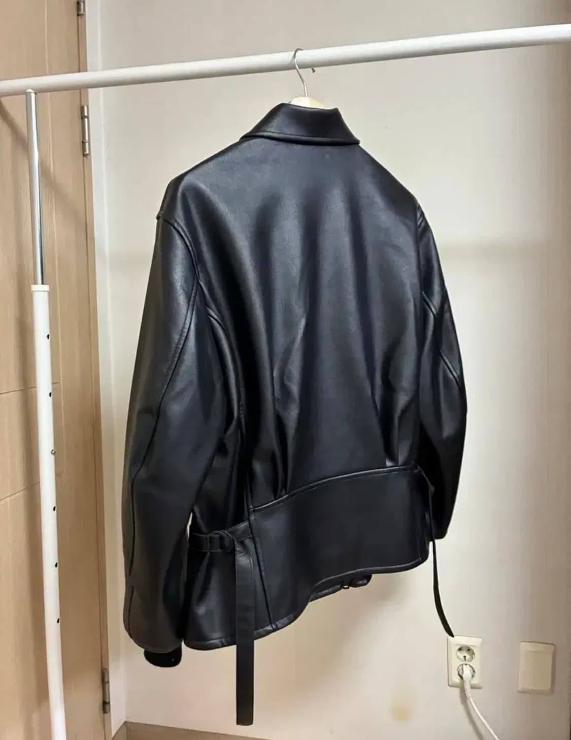 [M]Y-3 싱글 레더자켓 블랙 상품이미지3