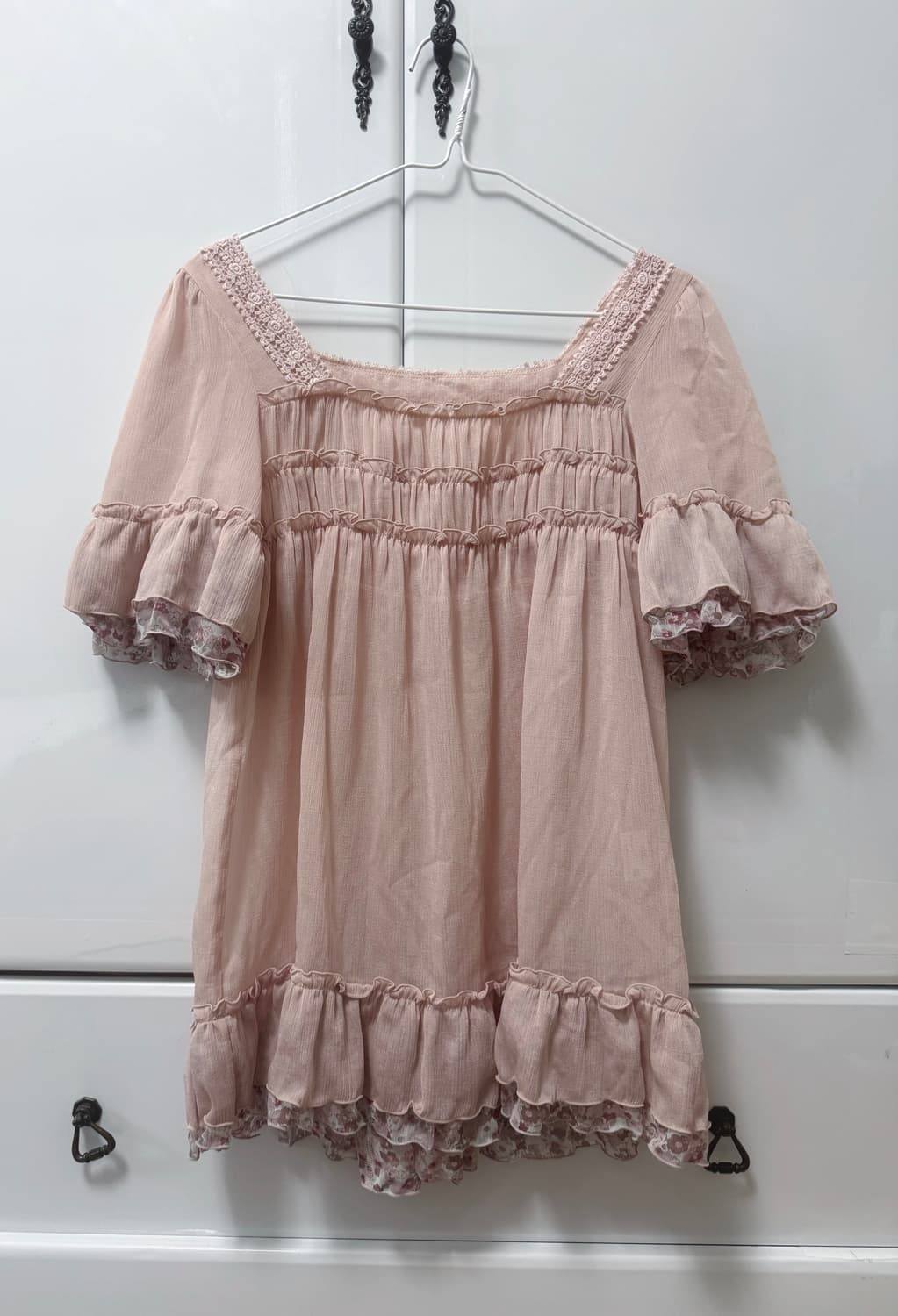 카라하나 빈티지 레스트로즈 블라우스 대대장 카메 일본 빈티지 모리걸 상품이미지1