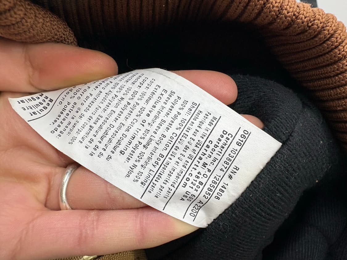 칼하트 USA 덕애티브 후드 워크 자켓 A3483 상품이미지7