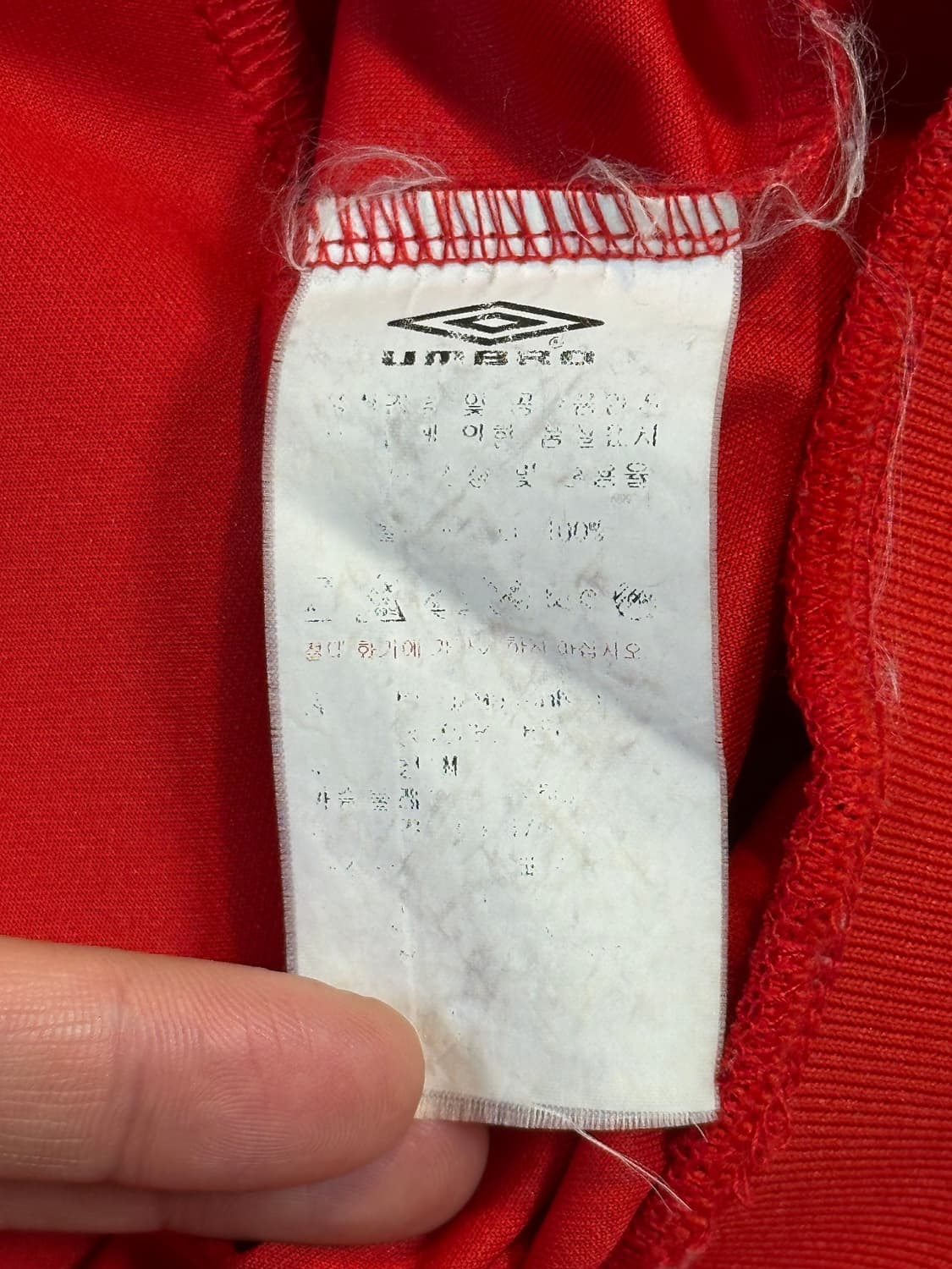 엄브로 UMBRO 올드스쿨 사이드라인 트랙탑 져지 레드 상품이미지6