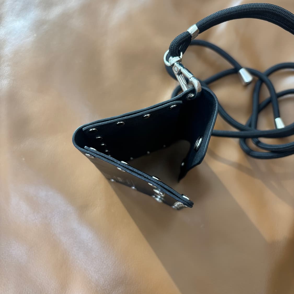 PORTER 포터 스터드 카드 케이스 지갑 블랙 (스트랩 포함) 상품이미지7