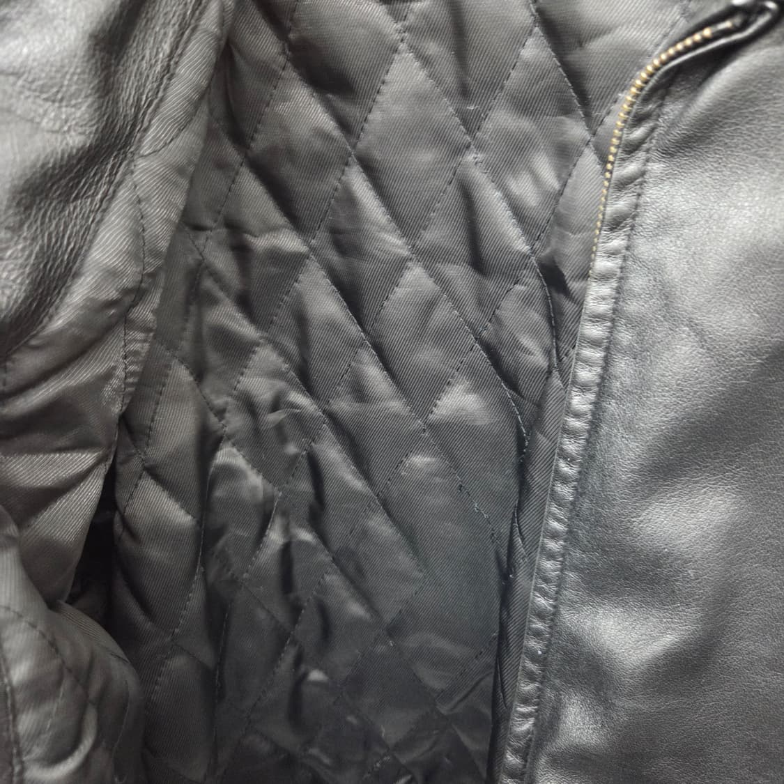 양가죽 블랙 카라 자켓 남XL 상품이미지4