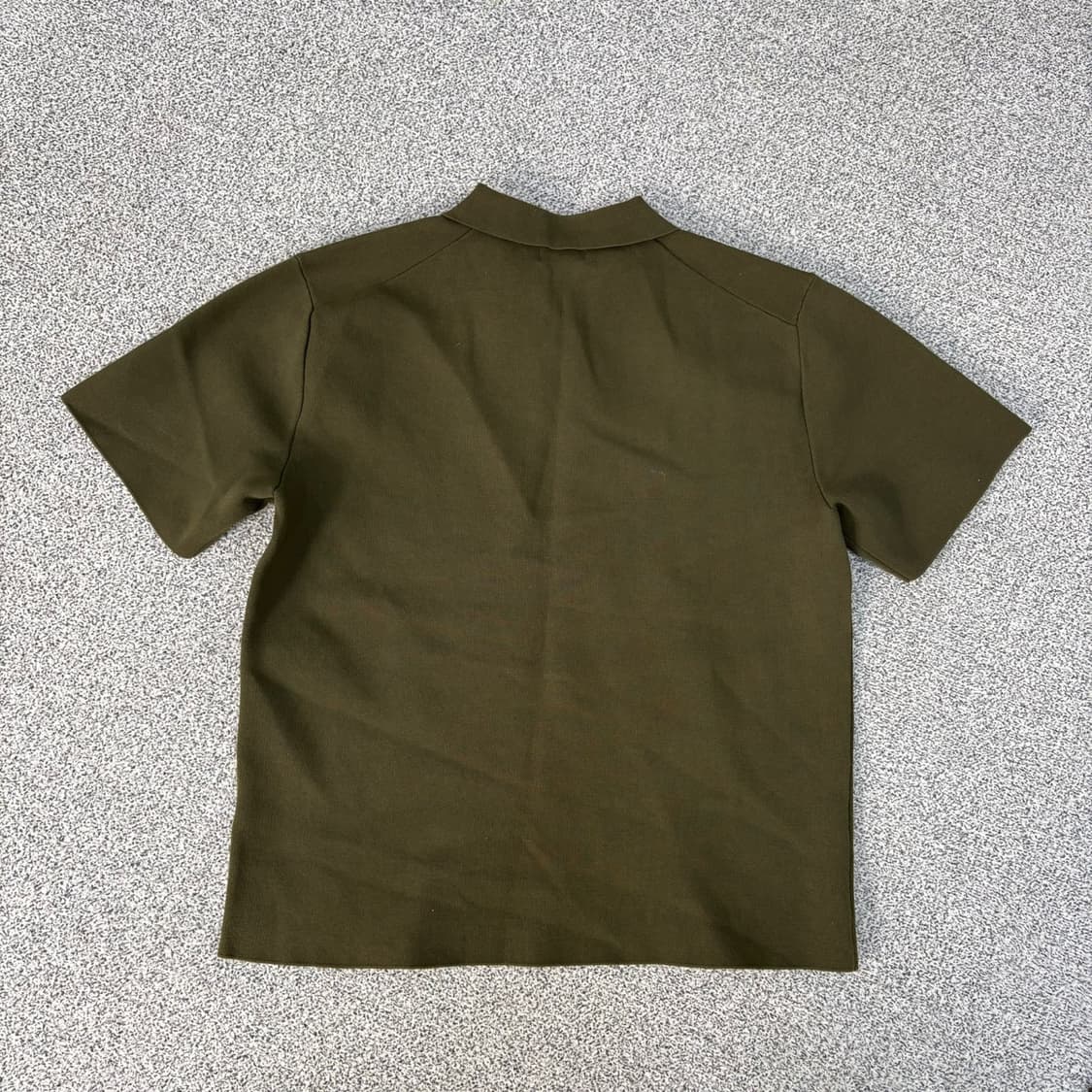 L 무신사스탠다드 반팔 니트 카라티 0420J 상품이미지3