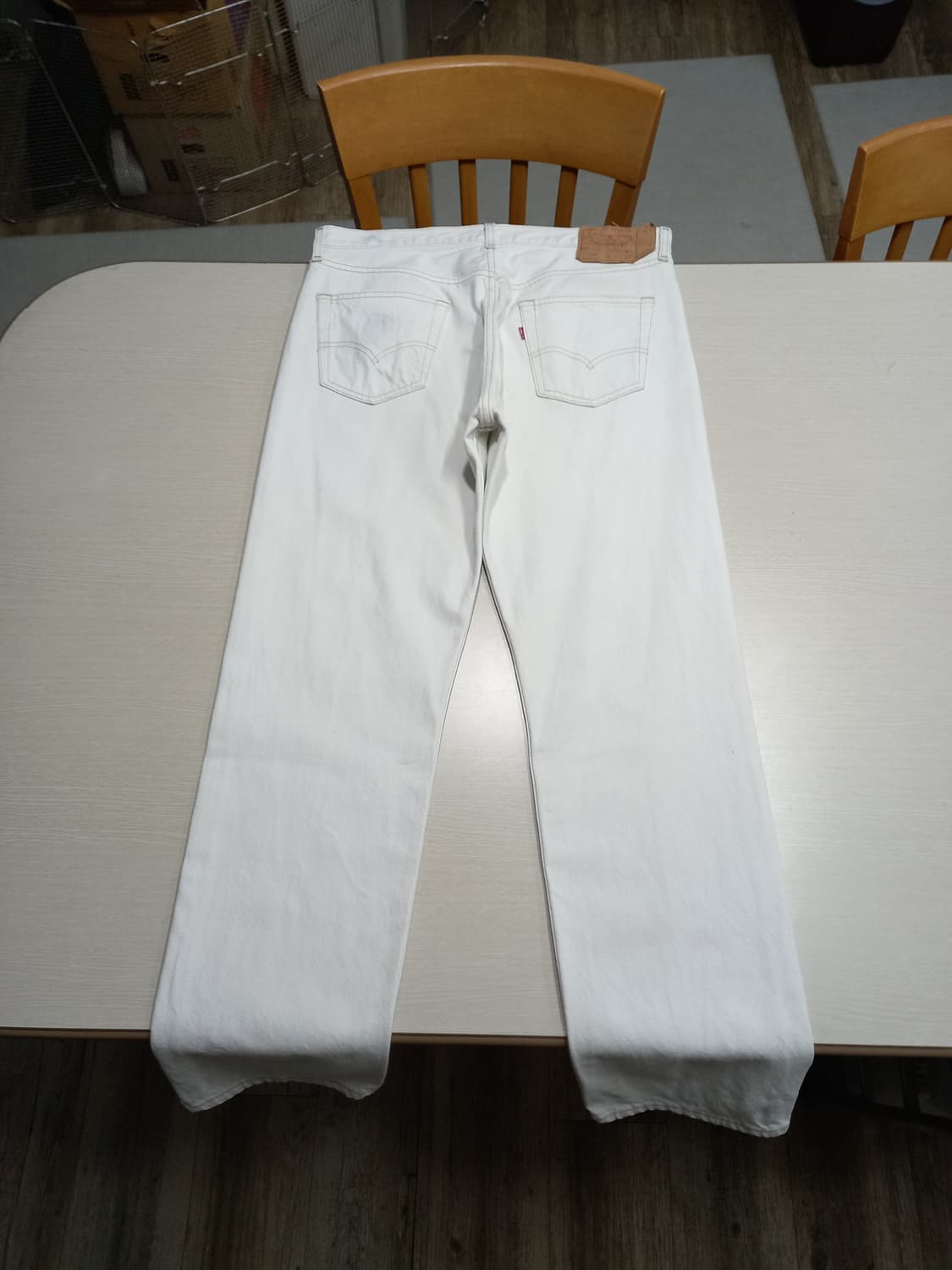 35-36 90's 리바이스501 일자진 화이트 35-252 상품이미지2