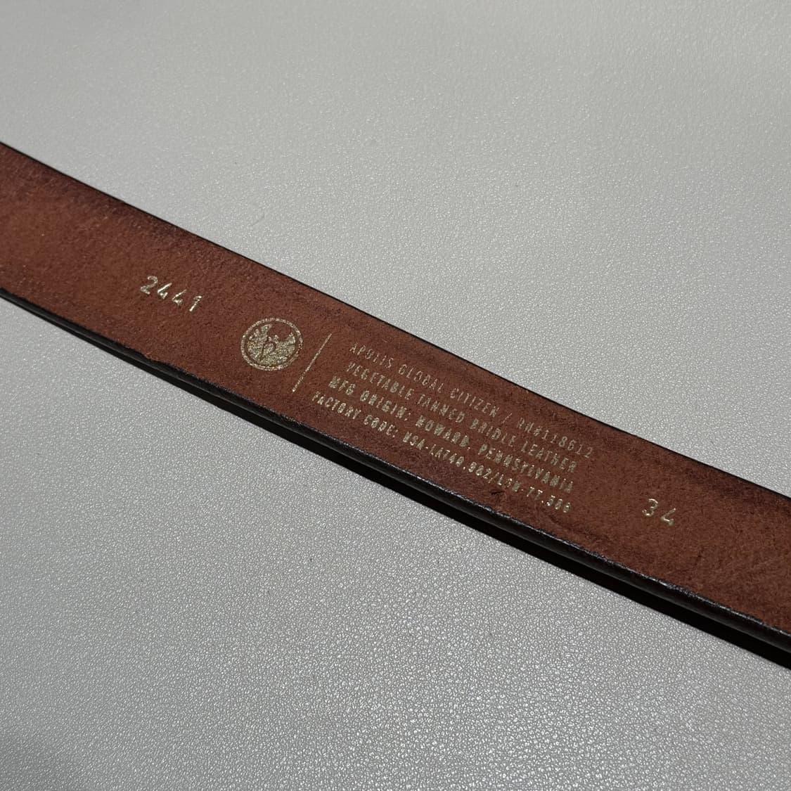 아폴리스 후프픽 가죽 후크 벨트 Apolis 클래식 워크웨어 빈티지 상품이미지4