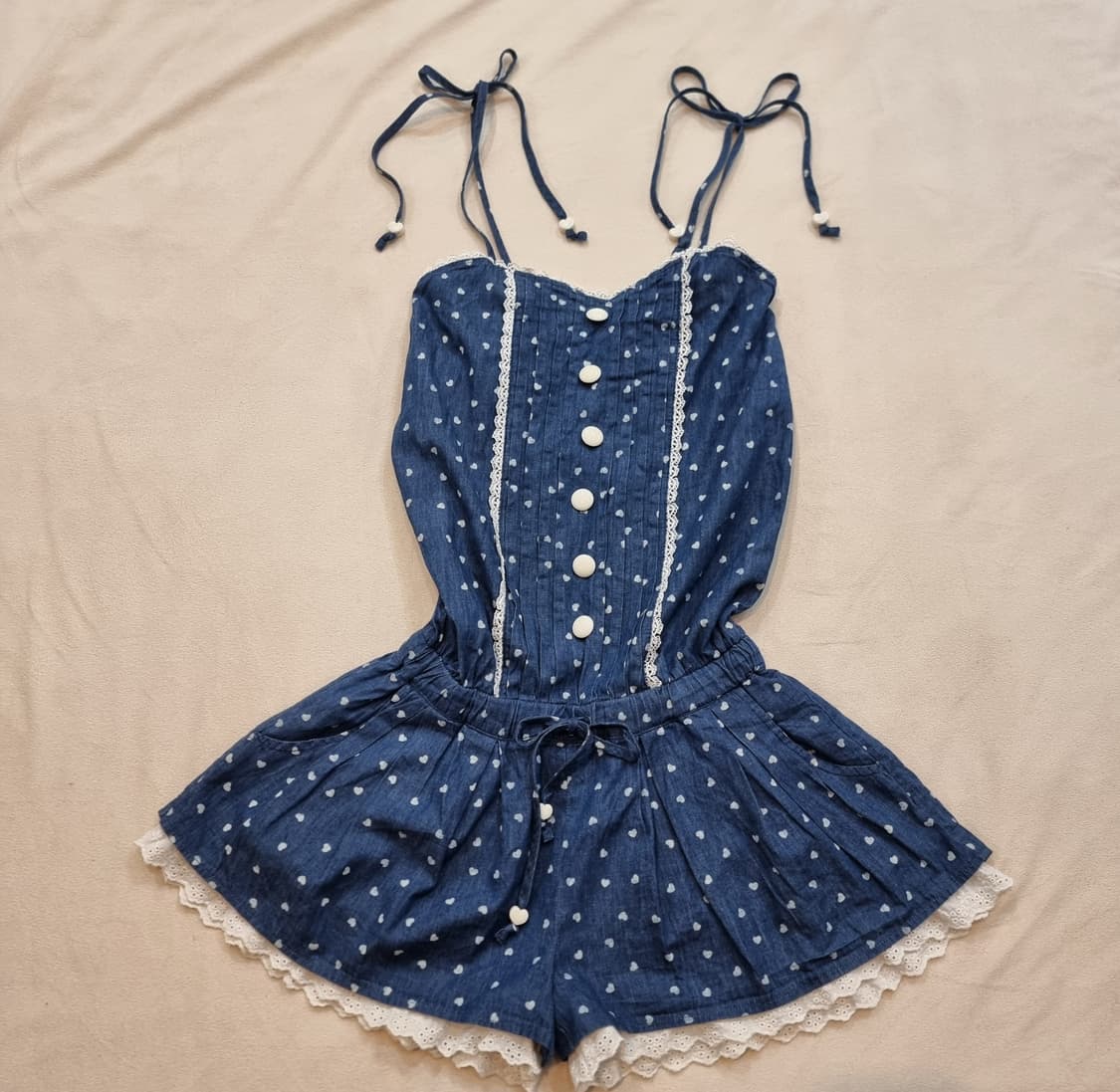 Tralala 트랄라라하트 데님 올인원 점프수트 상품이미지1