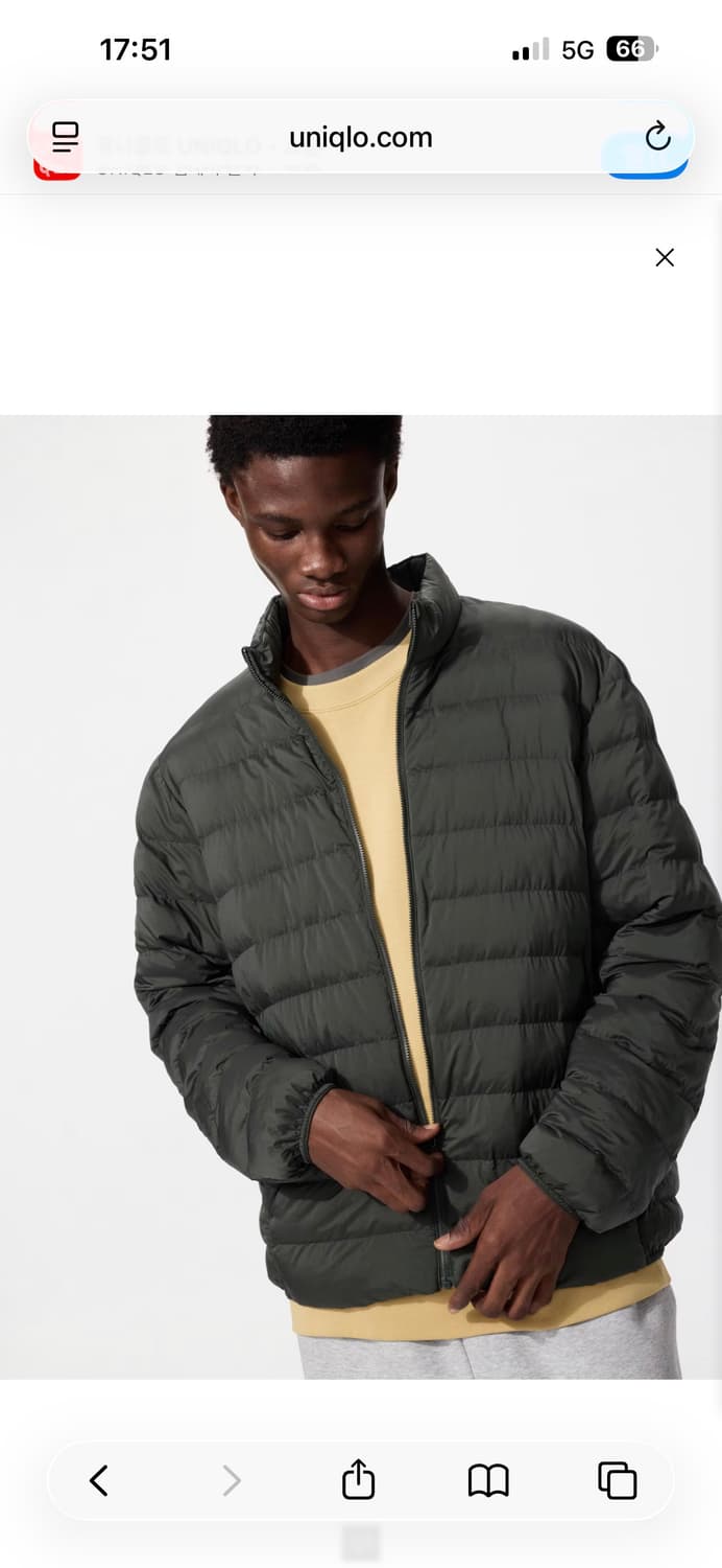 유니클로 퍼프테크 경량패딩 XL 판매 상품이미지6