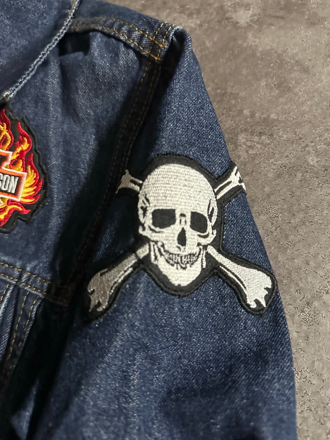 데님 자켓 + 할리데이비슨패치 상품이미지4